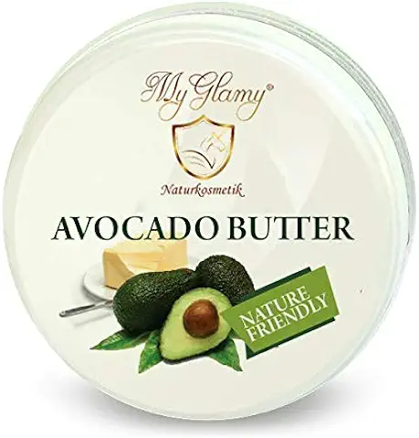 Manteca de AVOKADO 100% Natural Crema AVOCADO Manteca Corporal sin Aditivos, 250 ml para piel seca Vegana Cosmética Natural  