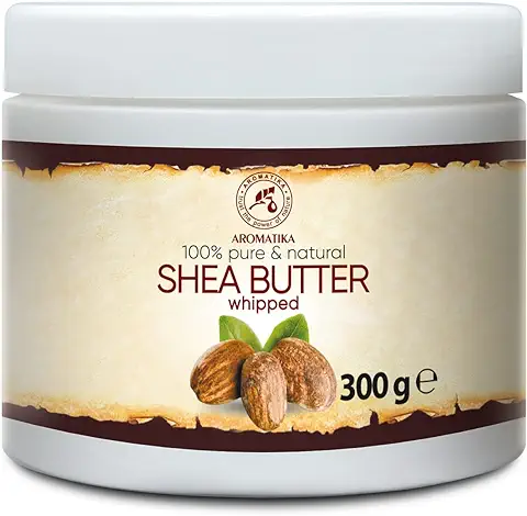 Manteca de Karité Batida 300g - Puro y Natural - Shea Butter - Butyrospermum Parkii - Hidratante Corporal - Aceite para Cabello - Piel - Uñas - Labios - Cuidado Facial  