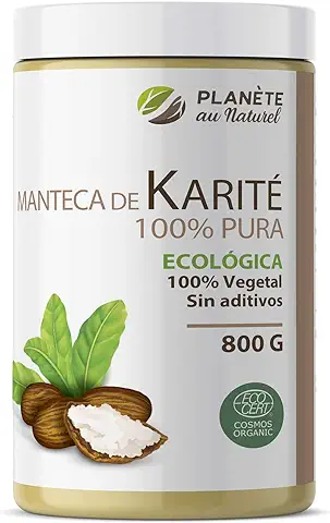Manteca de Karité Ecológica 800 g - 100% Vegetal - Sin Aditivos - Sin Refinar  