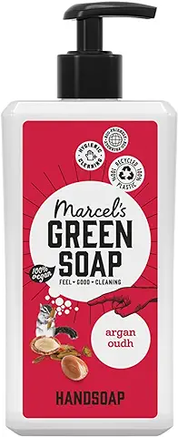 Marcel's Green Soap - Jabón de Manos Argan & Oudh - Dispensador - 100% Ecológico - 100% Vegano - 97% Biodegradable - 500 ml de Jabón de Manos  
