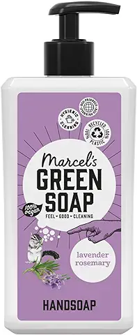 Marcel's Green Soap - Jabón de Manos Lavanda y Romero - Dispensador de Lavado de Manos - 100% Ecológico - 100% Vegano - 97% Biodegradable - 500 ml  