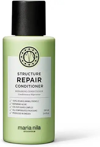 Maria Nila Structure Repair, Acondicionador, 100 ml, para Cabello Dañado y Tratado Químicamente, Extracto de Algas que Reconstruye e Hidrata, 100% Vegano y sin Sulfatos ni Parabenos  