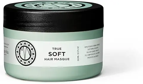 Maria Nila True Soft, Mascarilla Capilar 250 ml, para Cabello Seco, Aceite de Argán que Hidrata y Reduce el Encrespamiento, 100% Vegana y sin Sulfatos ni Parabenos  