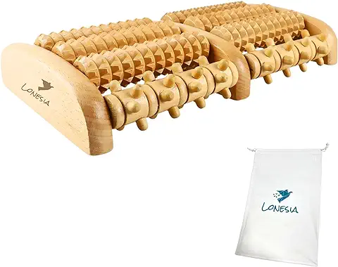 Masajeador Madera Pies - Rodillo Masaje Pies o Rodillo Masaje Piernas - Masajeador Manual Para Masajes Pies - Masajeador de Maderoterapia  