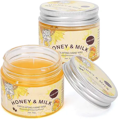 Mascarilla de cera para Manos peel off Hidratante con Leche de Miel, 2 uds.  