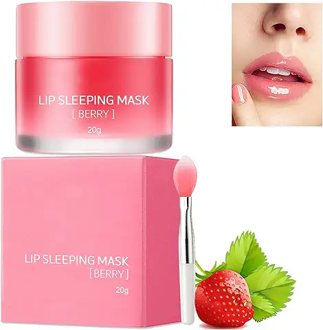 Mascarilla de Labios, Exfoliantes Labiales Mascarilla Reparadora de Noche para Labios Utilizado para El Cuidado de Los Labios para Reparar Los Labios Secos, Descamados y Agrietados  
