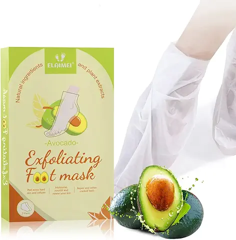 Mascarilla Exfoliante Para Pies (3 Pares), Elimina La Piel Muerta y Los Callos, Mascarilla Exfoliante Con Gel De Coco y Aloe Vera Para Hombres y Mujeres Mascarilla Exfoliante Para Pies  