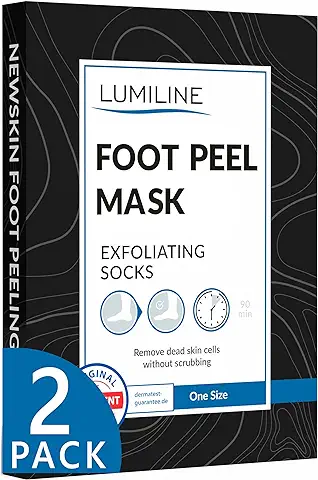 Mascarilla Exfoliante Pies, Calcetines Exfoliantes de Pies, Peeling Pies, foot peel Mask, Probada Dermatológicamente, Eficaz para Callos pies Eliminar 2 Pares (hasta la Talla 47)  