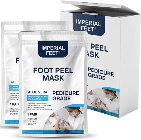 Mascarilla Exfoliante Pies - Calcetines Exfoliantes para Callos y Peeling Pies - Eficaz para Piel Muerta y Seca - 2 Pares  