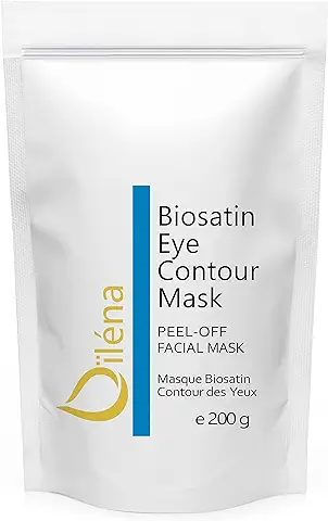 Mascarilla Facial Hidratante de Alginato en Polvo, Removedor de Espinillas Mascarilla Puntos Negros Mascarilla Vegan, sin Aclarado, Exfoliante 200 g (Mascarilla Biosatin Contorno de Ojos)  