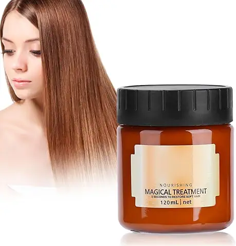 Mascarilla para el Cabello - Tratamiento Natural de Colágeno con Biotina Y Queratina para Cabello Seco Y Dañado - Complejo Profesional de Vitaminas para el Cabello con Colágeno para la Reparación, Nut  
