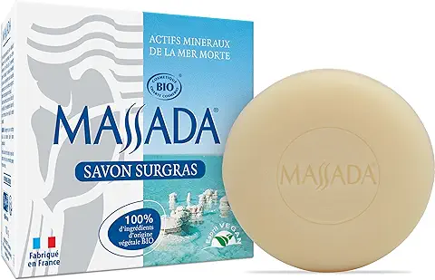 Massada - Jabón Surgras - Cosmético Orgánico a base de sal del mar Muerto y Aceite de Oliva - Para Mantener la piel sana - Apto para Pieles Sensibles - 100 g  