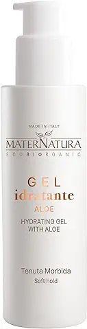 Maternatura, Gel Hidratante para Cabello con Aloe Vera, Efecto Antifrizz y Antihumedad para el Peinado de Cabello Rizado y Ondulado, Ecológico, Fabricado en Italia - 100 ml  