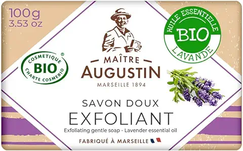 Maître Augustin Jabón de Provenza Exfoliante Orgánico Lavanda 100g  