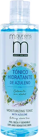 Maurens, Tónico Facial Hidratante con Azuleno y Hamamelis. Refrescante, Calmante y Descongestionante. Sin Alcohol. Tónico Facial Adecuado para Pieles Secas y Sensibles. 250 ml  