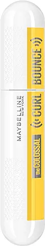 Maybelline New York, Máscara de Pestañas Colossal Curl Bounce, Curvatura y Volumen, Fórmula Memory Curl, Very Black, 9.5 mL  