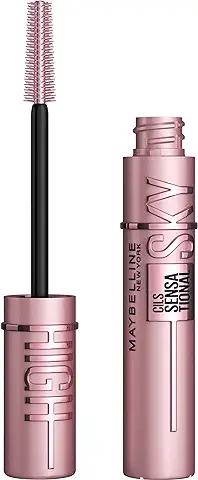 Maybelline New York, Máscara de Pestañas Volumen y Longitud, Lash Sensational Sky High, Black (Negro), 7,2 ml  