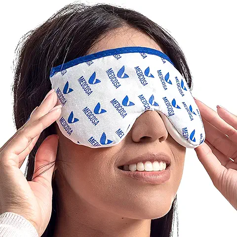 Medcosa - Antifaz de Calor Reutilizable que Alivia de Forma Natural las Molestias de los ojos Secos o Cansados, los Orzuelos, la Blefaritis y Mucho más  