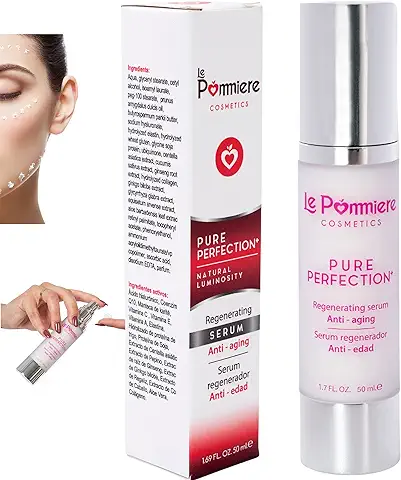Mejor Serum Facial Hidratante. Ácido Hialurónico Antiedad. Crema Gel anti Arrugas para el Rostro, Atenua Líneas de Expresión. Vitamina C, E, A, Retinol, Coenzima Q10, Elastina, Colageno, Aloe Vera  