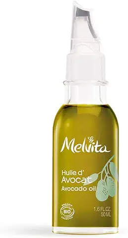 Melvita - Aceite de Aguacate Bio - Alisa el Contorno de los ojos - Reduce las Arrugas - Reduce las Estrías - 100% Natural - Certificado Bio - Vegano - Elaborado en Francia - Frasco 50ml  