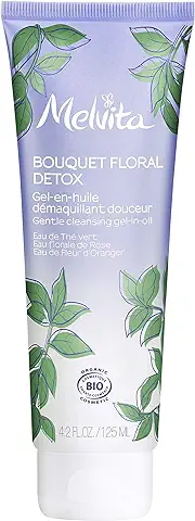Melvita - Aceite Desmaquillante en gel Bouquet Floral Detox - Elimina Impurezas - Textura Innovadora 3 en 1-99% Natural - Certificado Bio - Fórmula Vegana - Elaborado en Francia - Tubo 125ml  