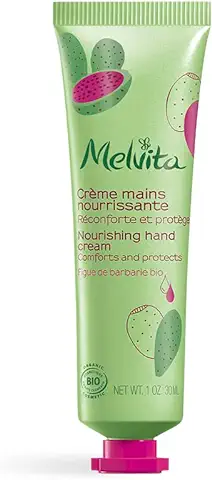 Melvita - Crema de Manos Nutritiva - Nutre y Repara las Manos - 99% Natural - Certificada Bio - Fórmula Vegana - Para Manos Secas - Elaborada en Francia - Tubo 30 ml  