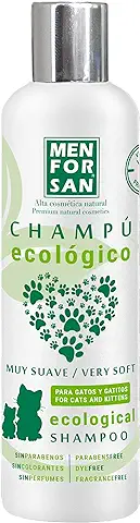 MENFORSAN Champú Ecológico Muy Suave para Gatos y Gatitos, 300ml  