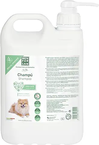 MENFORSAN Champú Perros Hidratante, Hidrata, Refresca y Protege, Manzana, Verde, 5 l  