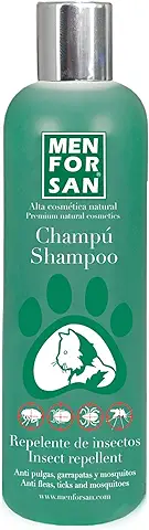 Menforsan | Champú Repelente de Insectos y Pulgas con Citronela para Gatos 300ml  