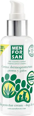 MENFORSAN Crema Hidratante Dermoprotectora para Perros y Gatos 60ml, con Aloe Vera 100% Natural de Cultivo Ecológico  