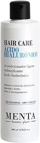 MENTA Beauty Place - Acondicionador Redensificante Ácido Hialurónico - Suavidad, Elasticidad y Brillo Capilar - Sin Siliconas - 100% Vegano - 300 ML  