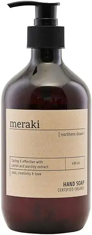 Meraki - Jabón de Manos Natural Orgánico Certificado por el Amanecer del Norte, 500 ml  