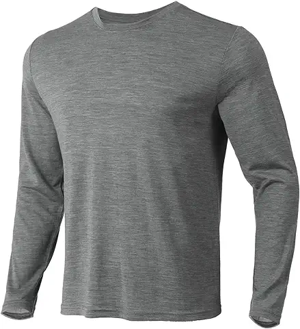 Merino Protect Ropa Interior De Hombre 100% Lana Merino Regulación De Temperatura con Camiseta De Manga Larga Y Control De Olores Camiseta Térmica Senderismo  