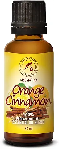 Mezcla de Aceites Esenciales 30ml - Aceite Canela - Aceite Naranja - 100% Puros Aceite de Fragancia para Difusores & Aromaterapia para Calmar - Belleza - Relajación  