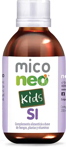 MICO NEO | SI Kids | 200 ml | Suplemento Alimenticio para Niños que Ayuda a Reforzar las Defensas | A Base de Hongos Bio, Plantas y Vitamina C | Con Reishi, Champiñón del Sol y Shiitake  