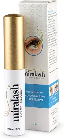 MIRALASH Acondicionador de Pestañas 3ml, Serum de Pestaña, Prolonga las Pestañas y Estimula su Crecimiento, Serum para las Pestañas Oscuras, Largas y Abundantes