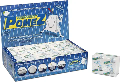 Mister Pómez - Estuche de 12 Piedras de Limpieza de Planchas de Cocina Profesionales  