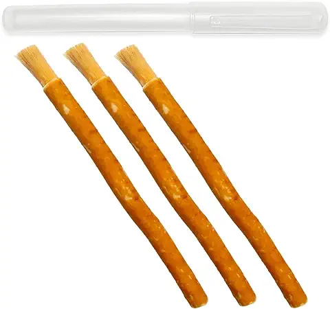 Miswak - Cepillo de Dientes (3 Miswak + 1 Case) Ideal para Viajes, Cepillo de Dientes de Madera Siwak de Primera Calidad, Vegano - 100% Natural con Minerales para Dientes Sanos  