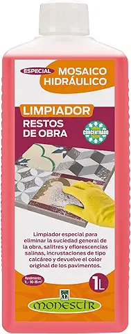 MONESTIR Limpiador Restos Obra, Especial Mosaico Hidráulico 1L  