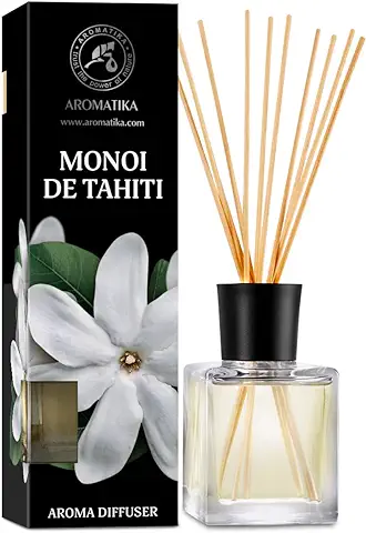Monoi de Tahiti Aroma Difusor 200ml - Difusor de Caña - Room Fragrance - Home Fragrance - Ambientador - Idea de Regalo - Tiare Aroma  