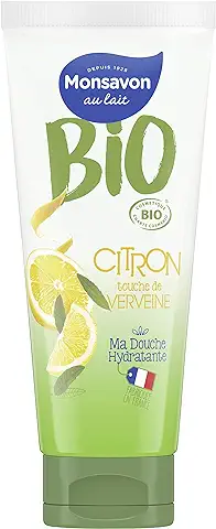 Monsavon Gel de Ducha Orgánico Limón y Verbena, 200 ml  