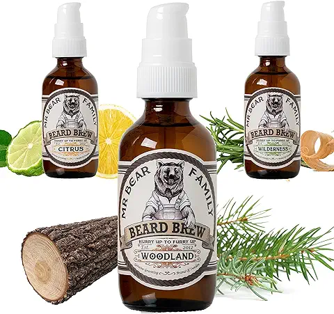 Mr Bear Family Beard Oil (Woodland, 60ml)  