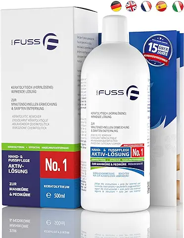 Mr. Fuss® Sistema Anti-Callos, Anti-Crecimiento - Removedor de Cutículas Removedor de Callosidad - Solución No. 1 - Fuertemente Ablandamiento  