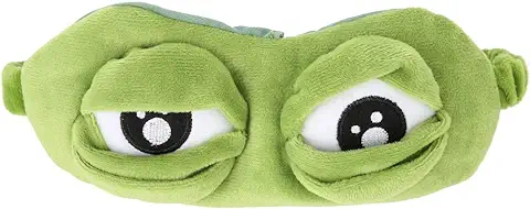 Máscara para Dormir con Forma de Rana, Antifaz para Dormir de Viaje, Bonito Acolchado y Divertido para Descansar y Divertirse  