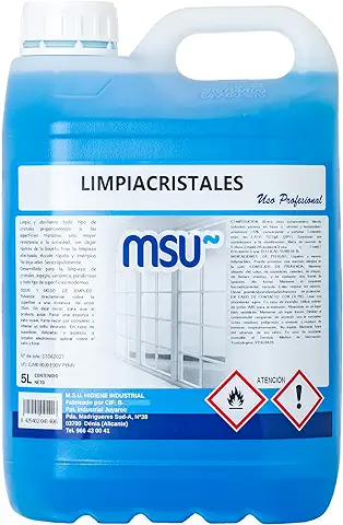 MSU® - Limpiacristales MSU. Envase 5 Litros  