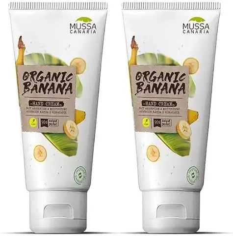 Mussa Canaria Crema de Manos Reparadora Vegana con Aloe Vera y Manteca de Karité, 2 Unidades (2 x 100 ml)  