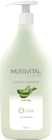 MUSSVITAL Essentials, Loción Corporal, Aloe Vera, Piel Suave y Delicada, 400 ml  