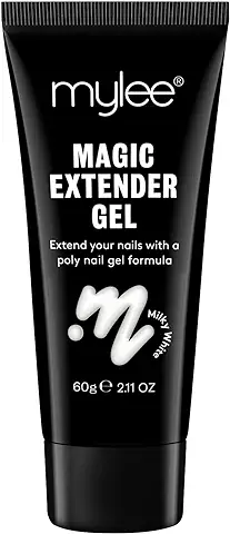MYGEL by Mylee Magic Extender Gel 60g – Larga Duración, Aspecto Natural, Gel para Extensión de Uñas para Principiantes y Profesionales, Gel Espesante para Uñas Acrílicas, Nail Art (Milky White)  