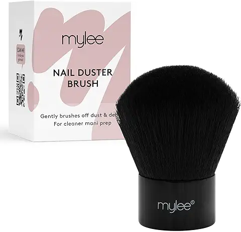 Mylee Duster Brush, Removedor de Polvo de Uñas, Limpiador de Polvo, Uñas Acrílicas y Nail Art, Cepillo para Quitar el Polvo Cómodo y Fácil de Manejar, Portátil, Preciso y Cómodo, Vegano y Cruelty Free  