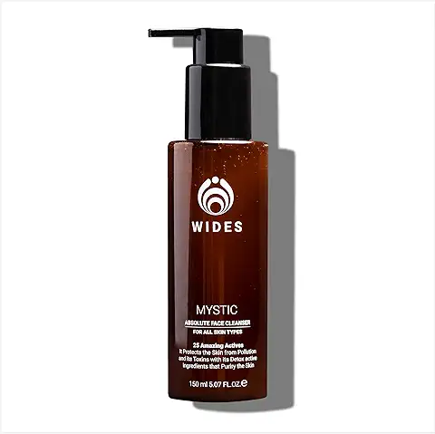 MYSTIC Limpiador Facial Hombre Natural y Bio Sin Sulfatos I Exfoliante Facial Hombre con BHA Acido Salicilico y 25 Activos que Aportan Luminosidad I Gel Limpiador Facial Hombre Delicado sin Tirantez  